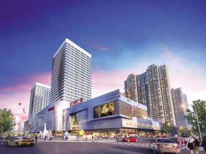 蚌埠萬達廣場樓梯欄桿、百葉窗定制