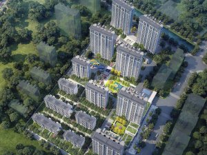 杭州桃語春福里小區項目定制百葉窗、空調欄桿產品