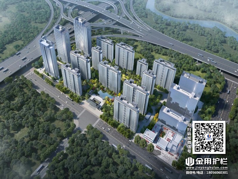 合肥珺和府小區(qū)項目定制鋅鋼欄桿百葉