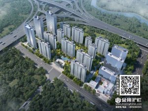 合肥珺和府小區項目定制鋅鋼欄桿百葉